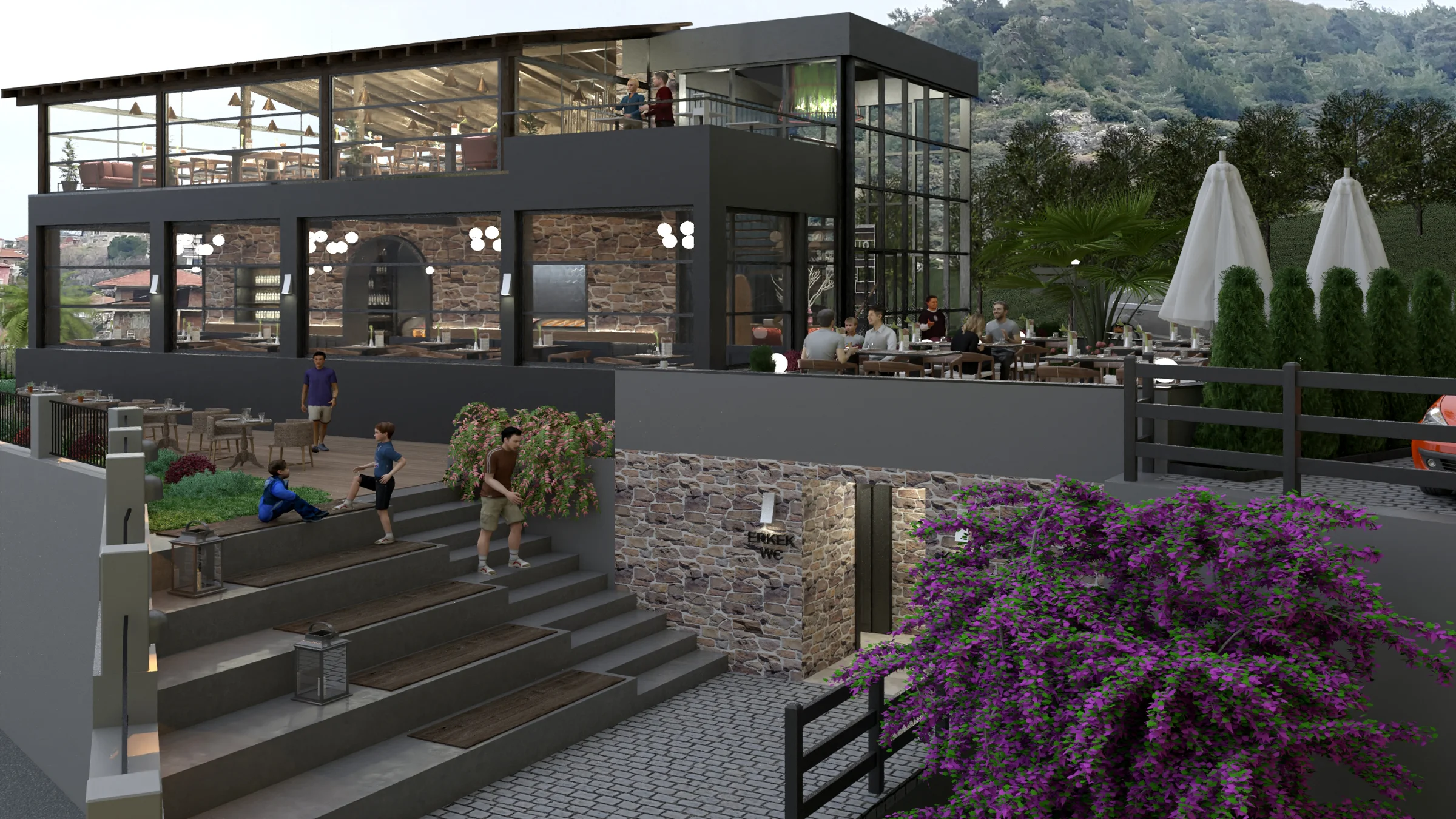 Burhaniye Belediyesi Taylıeli Restoran · Proje görselleştirmesi 2