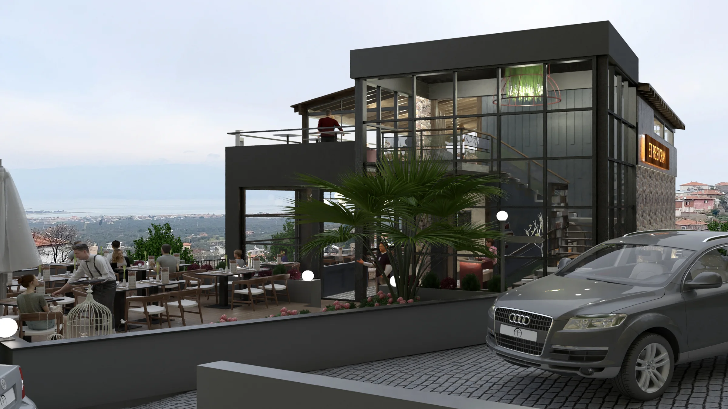 Burhaniye Belediyesi Taylıeli Restoran · Proje görselleştirmesi 3