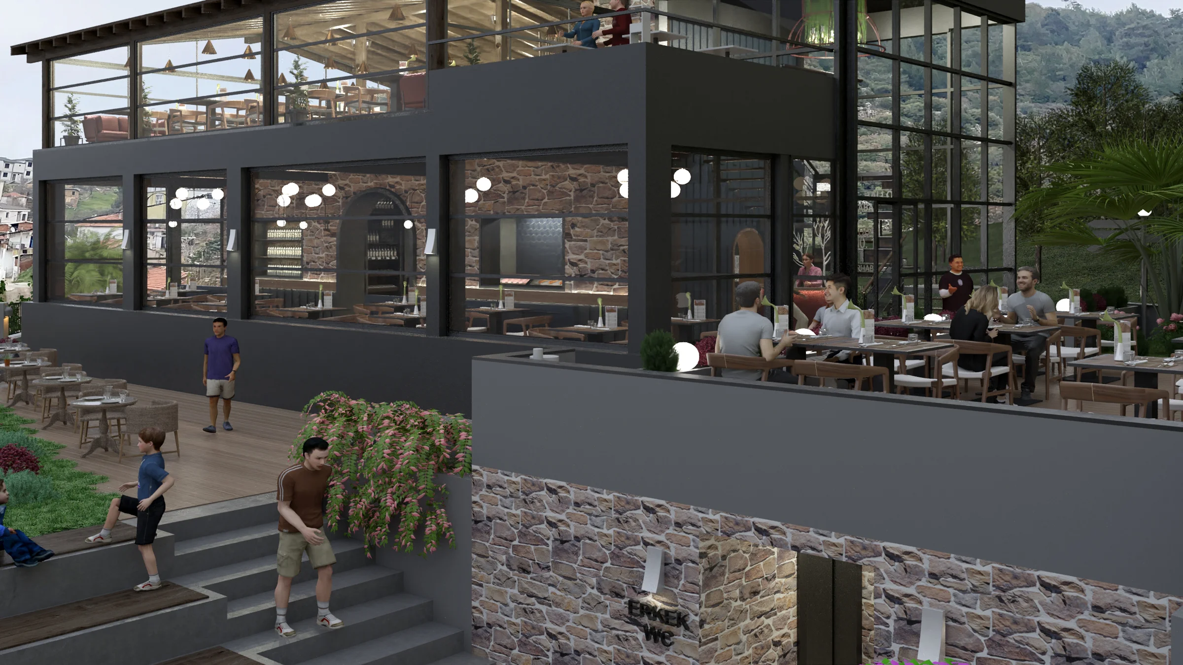 Burhaniye Belediyesi Taylıeli Restoran · Proje görselleştirmesi 5