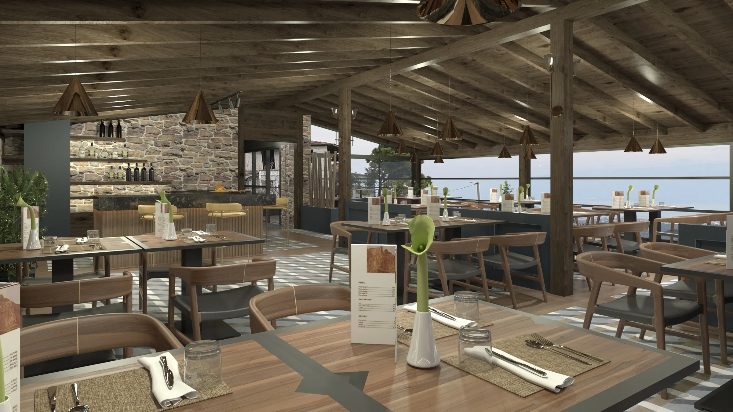 Burhaniye Belediyesi Taylıeli Restoran · Proje görselleştirmesi 21