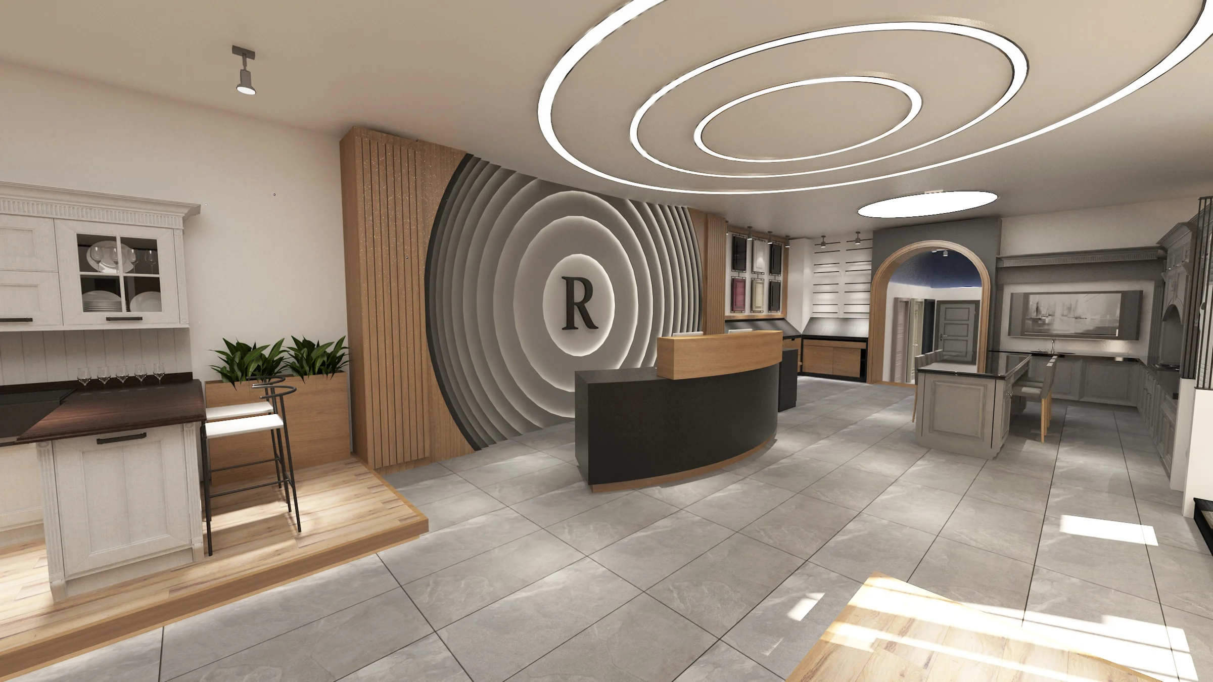 Monarch Mutfak Showroom · Proje görselleştirmesi