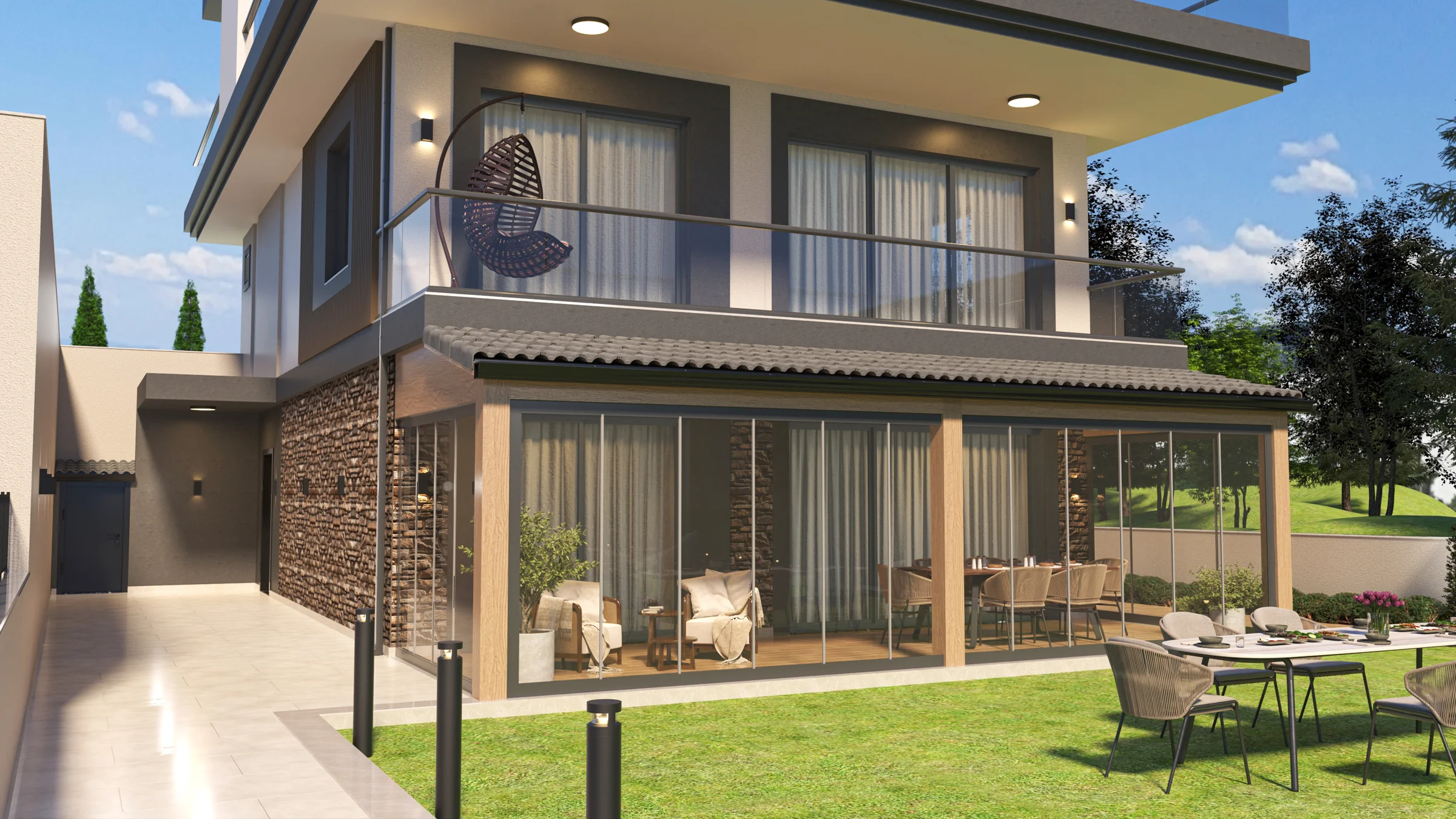 Mürsel B Villası · Proje görselleştirmesi 2