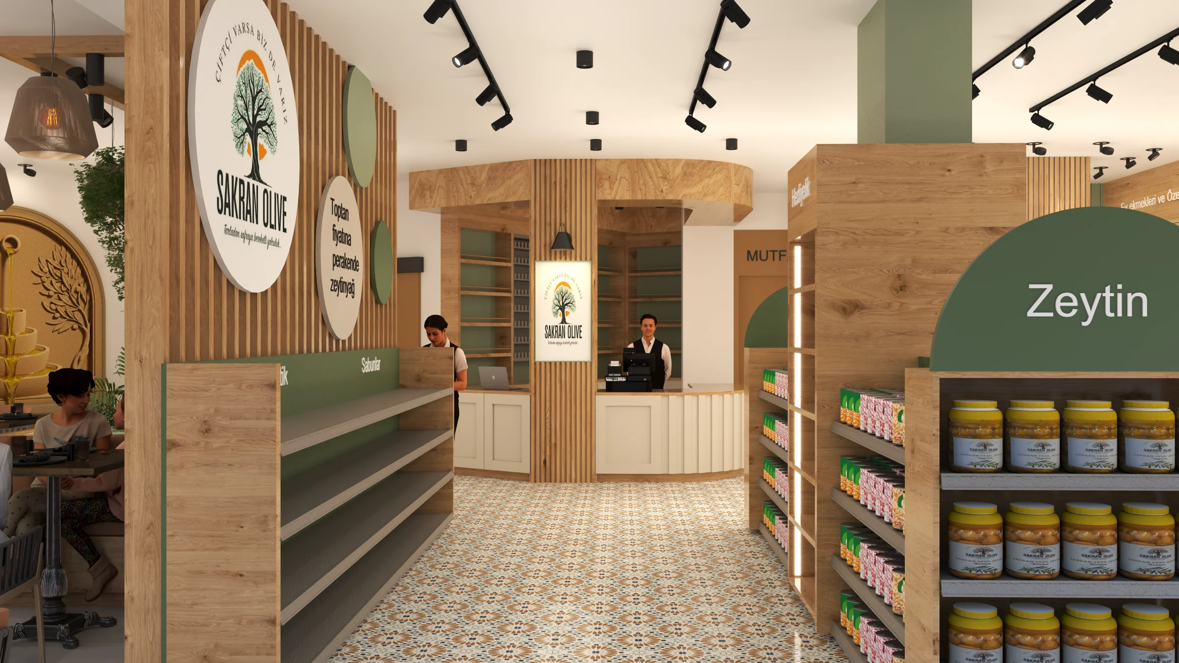 Şakran Olive Şarküteri · Proje görselleştirmesi