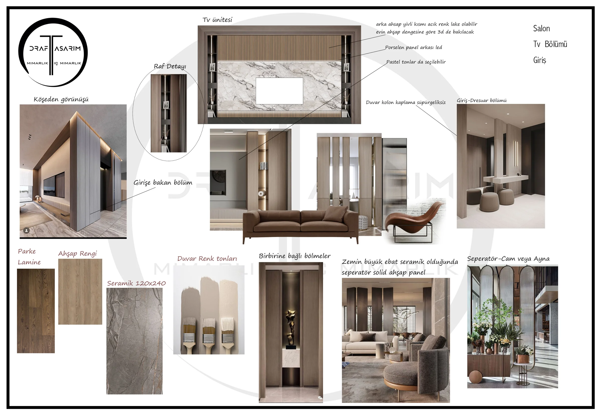 Zeliha Deveciler Villası Moodboard · Proje görselleştirmesi 5